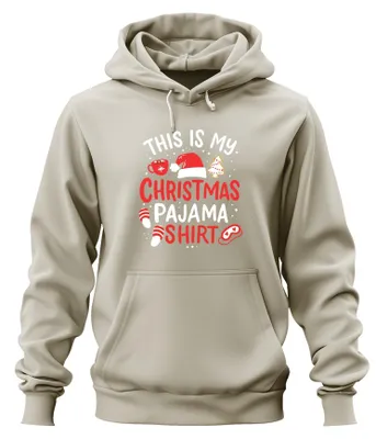 Obrázok produktu pre Toto je moje vianočné pyžamové tričko Christmas M�tze - Christmas Xmas Christmas Uni mikina s kapucňou, Nature, L