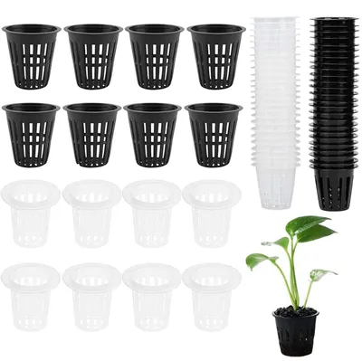 Produktbild von Set mit 60 Pflanzgefäßen – Hydroponische Netztöpfe