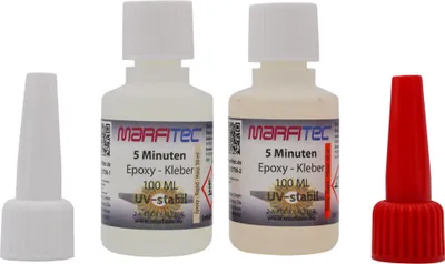 Produktbild von Marfitec 5-Minuten-Epoxy UV-stabil 100ml (Epoxidharz 50ml, Epoxidhärter 50ml)
