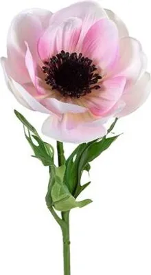 Produktbild von Rosa Kunstblume 45 cm, naturgetreu, pflegeleicht und farbecht