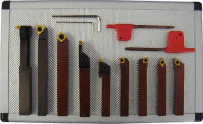 Produktbild von PAULIMOT Drehmeißel-Set mit Wendeplatten, 10 mm, 9-teilig