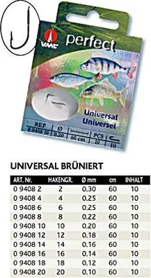 Produktbild von VMC Perfect Allroundhaken bruniert Gr.14