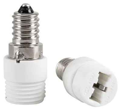 Produktbild von 2x Lampensockel Adapter Konverter E14 Fassung auf G9 Sockel Lampenadapter