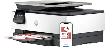 Produktbild von HP OfficeJet Pro 8134e Wireless All-in-One Farbe Drucker, Instant Ink; Beidseitiger Druck, Thermal Inkjet, Farbdruck, 4800 x 1200 DPI, A4, Direktdruck, Grau