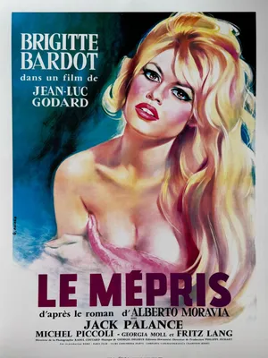 Obrázok produktu pre Pohŕdanie – Jean-Luc Godard – plagát 30 x 40 cm