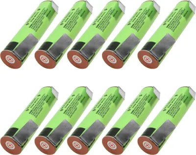 Produktbild von 10x Ersatzakku für Bosch IXO/ISIO mit mehr Kapazität Panasonic Akku 18650 Zelle mit U-Lötfahne 2900mAh