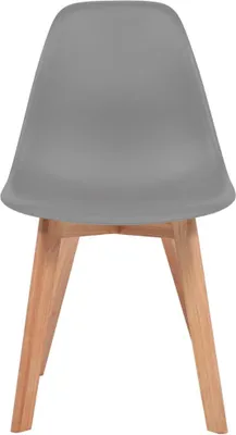 Imagen del producto de vidaXL: Juego de 6 sillas de comedor, color gris, de plástico
