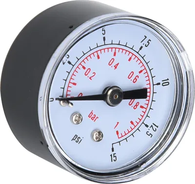 Produktbild von Manometer Rückanschluss, Axialdruckmanometer, Luftdruckmanometer, Wasserdruckmanometer, Manometer 1/8 BSPT