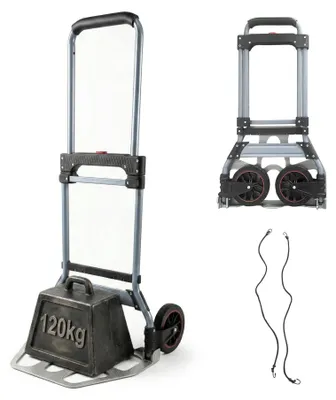 Obrázek produktu pro Skládací vozík, nosnost 120 kg, teleskopická rukojeť