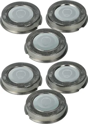 Produktbild von vhbw 6x Ersatz-Scherköpfe kompatibel mit Philips 5867XL, 5864XL, HQ5425, HQ5426, 5887XL, HQ5401, HQ5421, HQ5430, HQ5461 Elektrorasierer, Silber