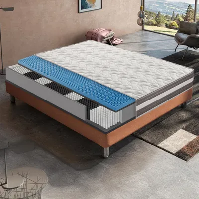 Obrázek produktu pro Matrace 135 × 200 cm, výška 26 cm, matrace s taštičkovým pružinovým jádrem, H3, ergonomická, 5 zón