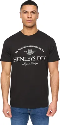 Produktbild von Henleys - "Henclose" T-Shirt für Herren BG2043 (M) (Schwarz)