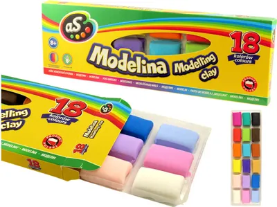 Produktbild von Astra As Modelliermasse Schule Schulsachen Jugendliche Kunst 18 Farben