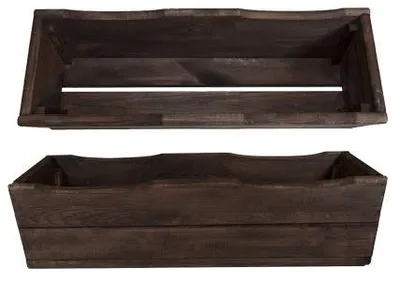 Image de FKL DESIGN Home Deco Jardinière en bois Jardinière en bois Vert D23