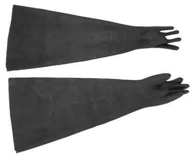 Produktbild von 1 Paar Hochleistungs-Sandstrahlhandschuhe. Verschleißfester 32,28-Zoll-Latex-Sandstrahlschrank für Sicherheitsarbeiten