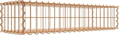 Immagine prodotto di Gabbione arrugginito 100 cm x 20 cm x 30 cm (L x H x P), maglia 5 cm x 10 cm, spirale