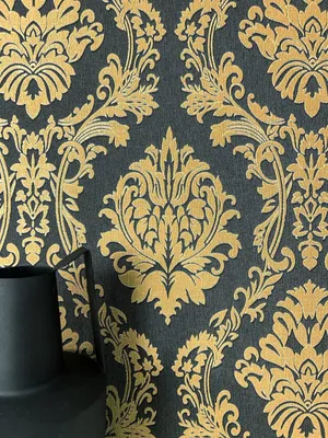 Produktbild von NEWROOM Tapete Nikulai Black Schwarz Vliestapete - Modern Ornamente  Germany