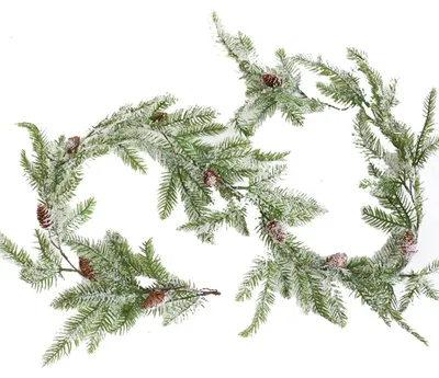 Künstliche Tannengirlande mit Zapfen & Beeren, 160 cm