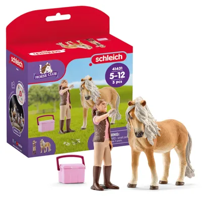 Immagine prodotto di Stalliere Schleich con cavalla pony islandese; 41431