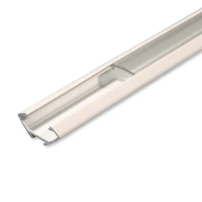 Obrázek produktu pro MasterLED LED rohový profil PVC 22x12 mm Corner bílý 1 m – rohová lišta ve tvaru V pro LED pásky s čirým krytem – úhlový profil kolejnice
