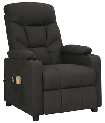 Obrázek produktu pro masážní křeslo vidaXL Electric Black Fabric