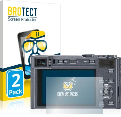 Produktbild von 2x Für Leica C-Lux Schutzfolie BROTECT Displayschutz Display Schutz Folie Klar Transparent