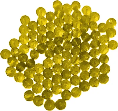 Produktbild von Glasperlen - Typ 'Facettiert' - 160 Stück - 3 mm - Gelb
