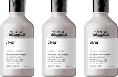 Produktbild von Serie Expert Silver Shampoo 3x300 ml