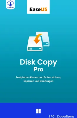 Produktbild von EaseUS Disk Copy Pro 7 (2026) / Windows / 1 PC / Dauerlizenz / Lizenz per E-Mail
