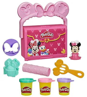 Immagine prodotto di Play-Doh Disney Junior My Baking with Minnie Mouse, Mickey Mouse modeling clay, Preschool creative activities, ages 2+