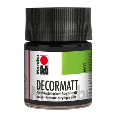 Obrázok produktu pre Marabu 1401 05 073 Decormatt akryl, čierny 50 ml