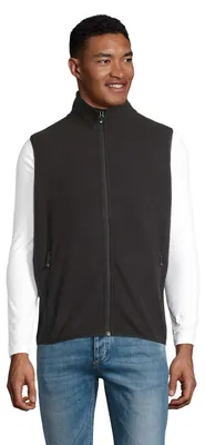 Produktbild von SOLS - "Factor" Weste Mit Reißverschluss für Herren/Damen Unisex LT5695 (4XL) (Schwarz)