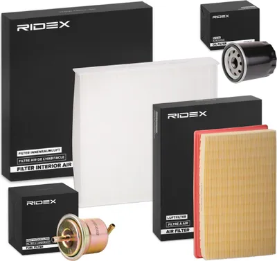 Produktbild von RIDEX Filterset Inspektionspaket Filtersatz für SUZUKI SWIFT III (MZ, EZ)