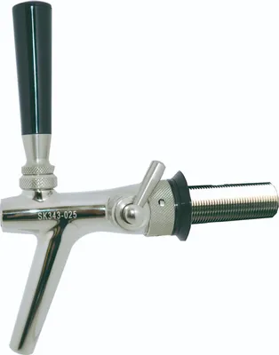 Produktbild von Zapfhahn, Kompensatorhahn, Bierzapfhahn, Schankhahn aus Chromnickelstahl, Modell - P3500, Poliert, 55 mm