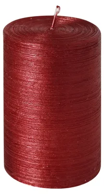 Produktbild von Stumpenkerze "Glory" Rubin Rot 100/68 mm