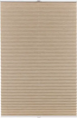 Produktbild von Plissee auf Maß Bamboo Klemmfix ohne Bohren Farbe: Beige Bamboo, Größe: B): 81-90 cm, H): 101-150 cm