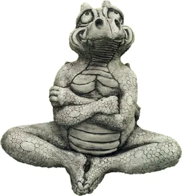 Produktbild von Schöner Drache Sneeky aus Steinguss perfekt für den Garten die Terrasse oder den Vorgarten ist Frostfest Witterungsbeständig und Neu 25cm H, SU-2184