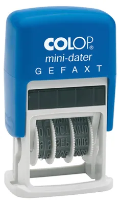 Produktbild von COLOP Datumstempel mini-dater GEFAXT 160/L4 105207