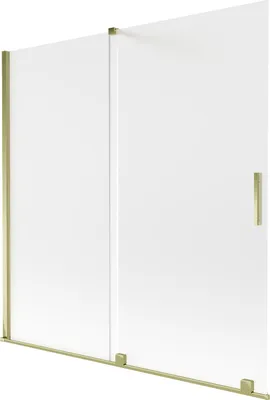 Immagine prodotto di Mexen Velar paratia per doccia 2 ante scorrevole 160 x 150 cm, brinata, oro - 896-160-000-31-50