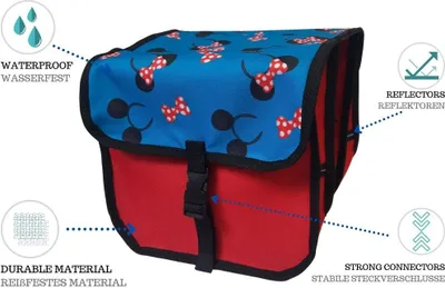 Produktbild von FAHRRADTASCHE Fahrrad 20-26'' Kinder Satteltasche Doppel 48 - Midi - Maus