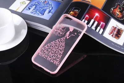 Produktbild von Handy Hülle Mandala für Apple iPhone 6s Plus Design Case Schutzhülle Motiv Schmetterling Frau Cover Tasche Bumper Rosa