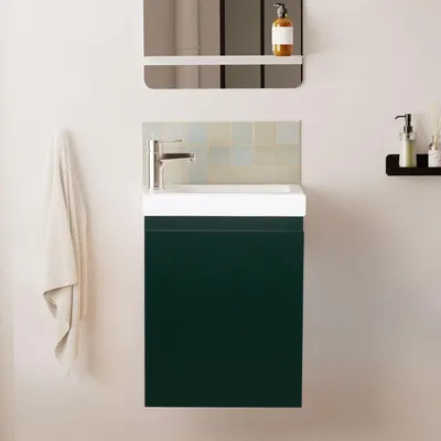 Image de Lave-mains LISA suspendu avec robinet chromé