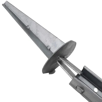 Produktbild von Forst-Erdteller feuerverzinkt 120 x 115 x 80 mm – stabiler Erdanker für Z-Profil-Zaunpfosten, korrosionsbeständig & langlebig für sicheren Zaunbau