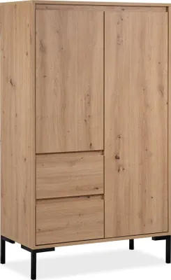 Produktbild von Highboard "Korsika" in Nachbildung Artisan Oak. Abmessungen (BxHxT) 81x139x40 cm