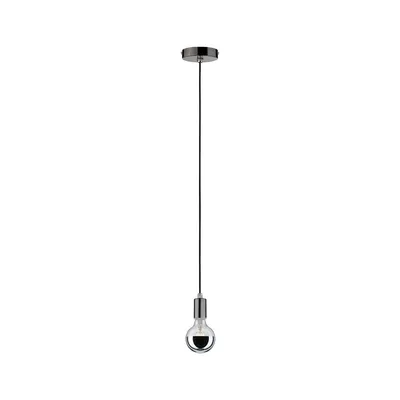 Immagine prodotto di Lampada a sospensione IP44 max 20W E27 cromato nero