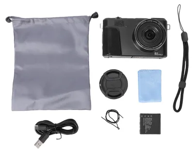 Produktbild von 8K Digitalkamera 8x optischer Zoom Autofokus 88M Digitalkamera mit Hot Shoe Anschluss Vordere Hinterlinse für Vlogging Fotografie