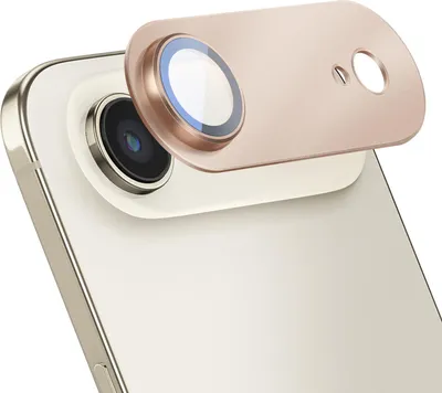 Obrázek produktu pro Avizar, ochrana fotoaparátu pro iPhone Air hliníkový rám s tvrzeným sklem, zlatá barva