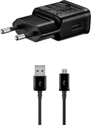 Produktbild von Samsung Ep-ta200ebe + Ecb-du4ebe Micro-usb/usb-a-ladegerät 15w Silber  Silber One Size