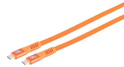 Produktbild von USB-C® Ladekabel, 3.2, 240W, orange, 2m