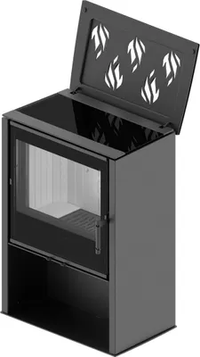 Produktbild von Kaminofen Hitze LUPO M 8,7 kW Freistehender Kamin mit Heizplatte Ofen Holzofen